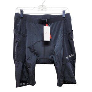 Baleaf Mens Black Cycling Shorts With Padded Liner Size XL UPF 50+ Protection